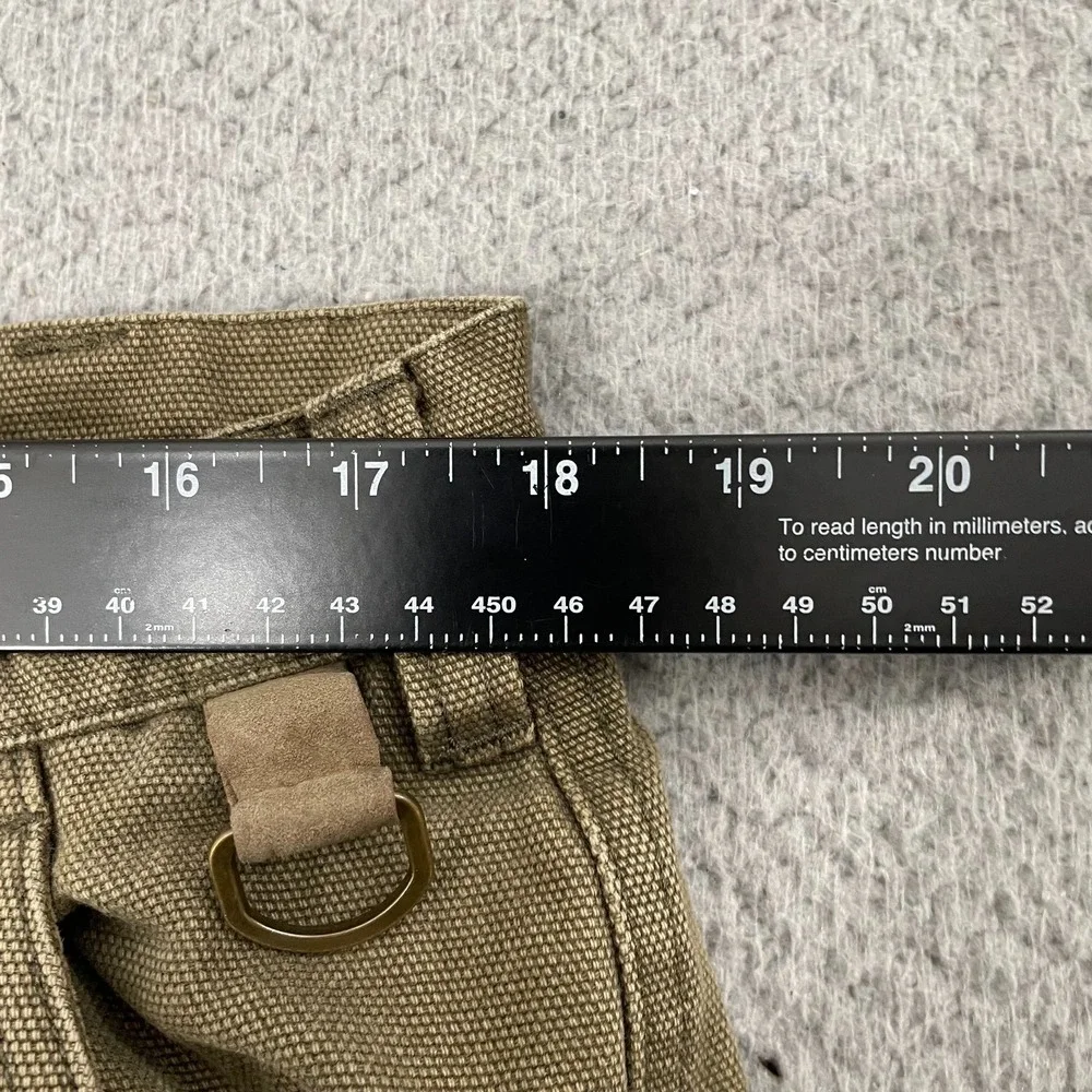 Orvis Rhino Field Pants Men 36x31 Brown Utility Canvas Twill Flat Front Chino